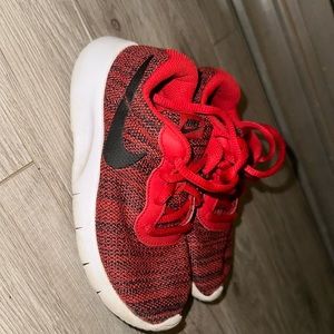Red boys Nike shoes size 10.5 c